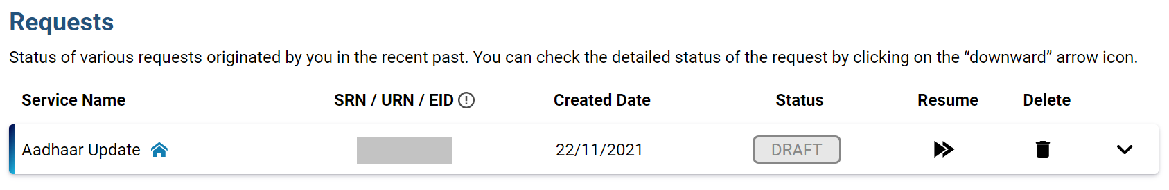Name change / correction in AADHAAR Card online; cancel request.
